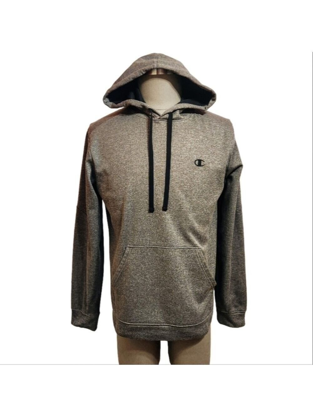 Champion Men's Hoodie Sweatshirt Heather Gray Medium